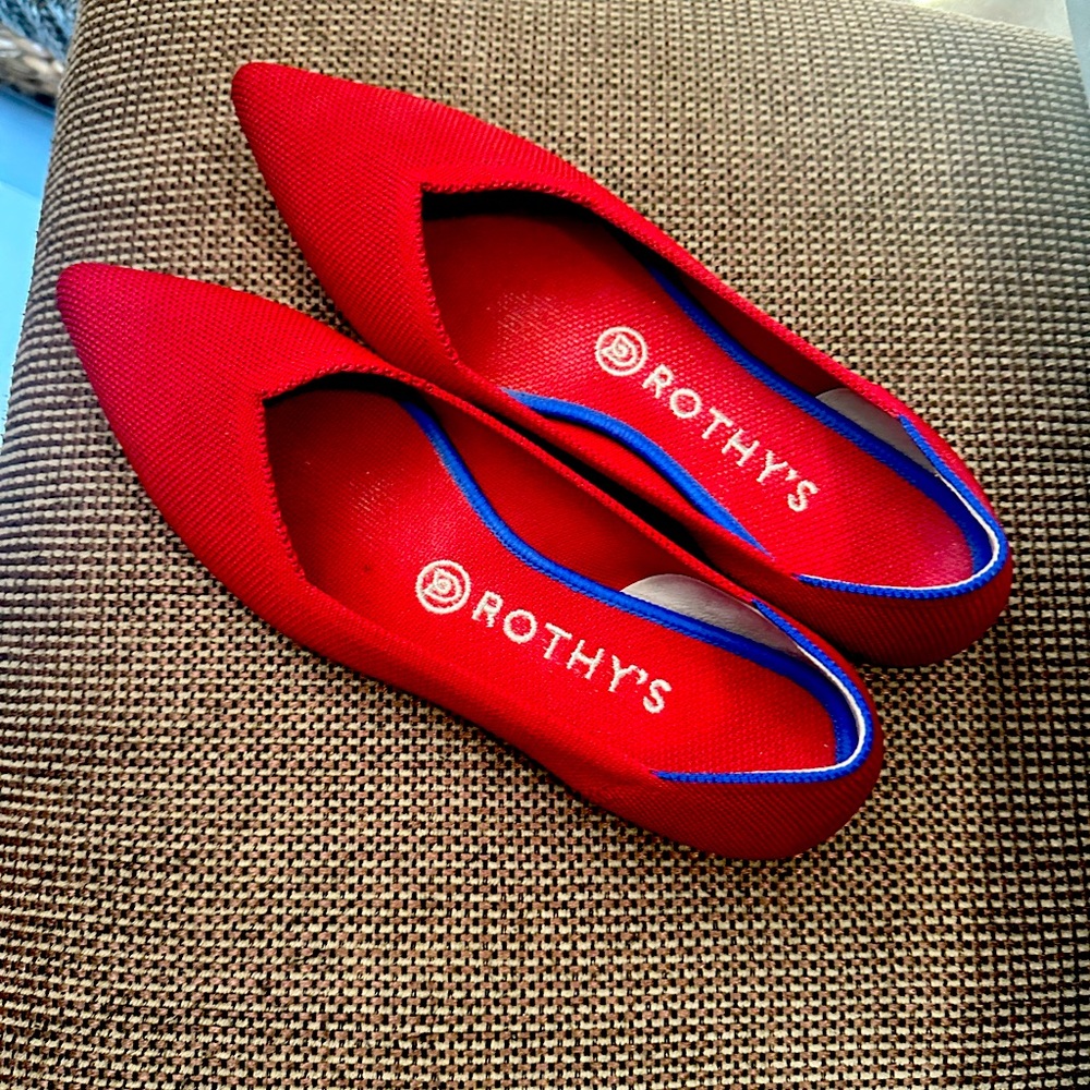 Rothy’s, The Point, Size 8, Red